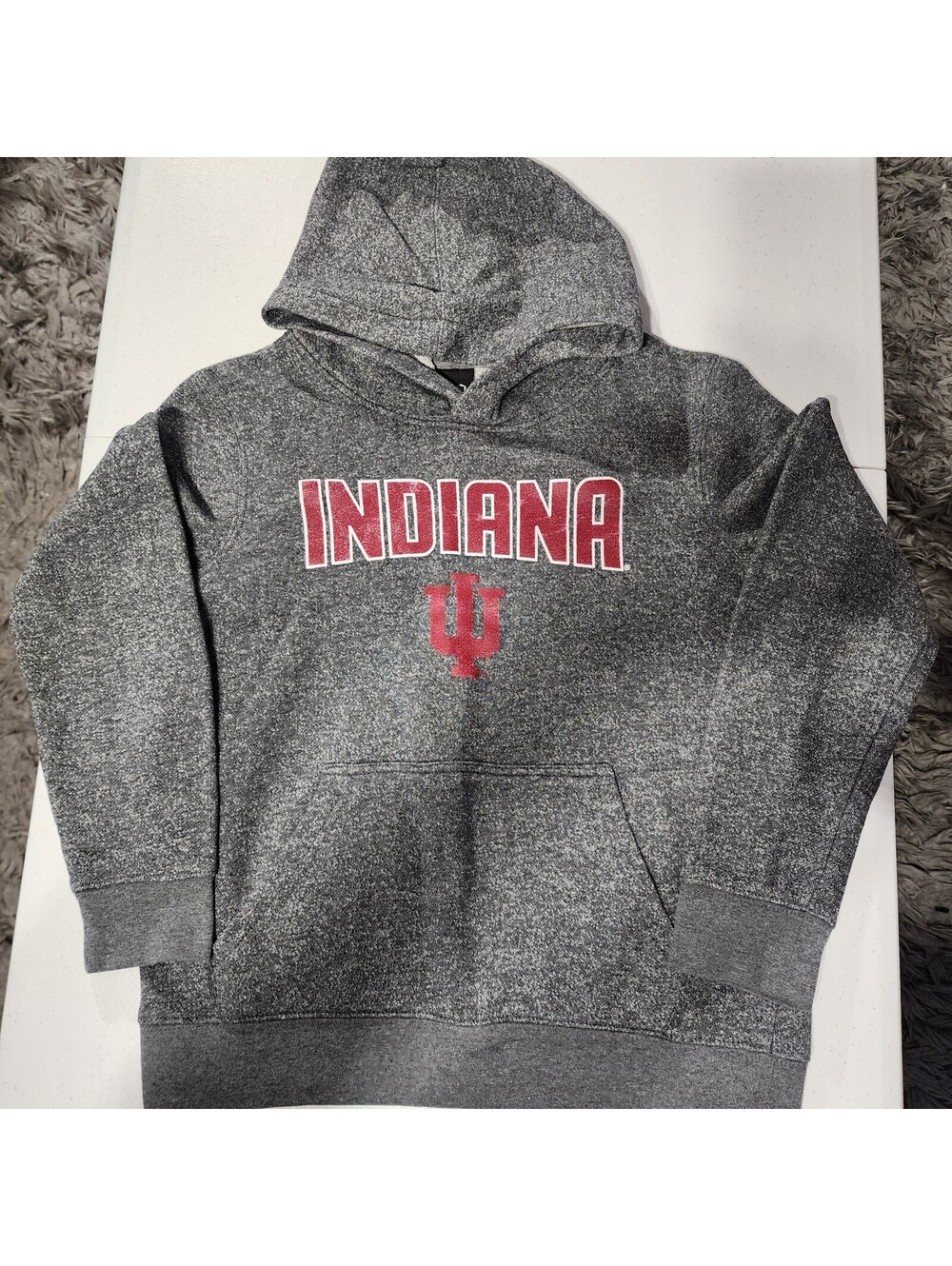Gen 2 Indiana Hoosiers University Gray Hoodie Sweatshirt Long Sleeve Pullover